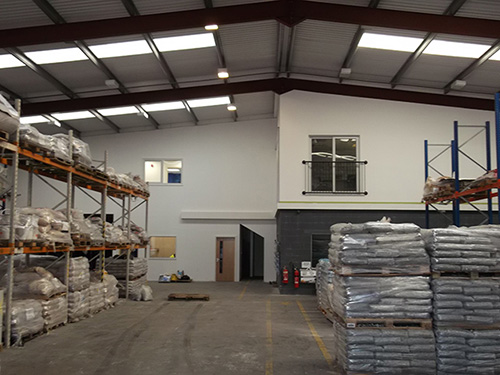 Office electrical lighting installations